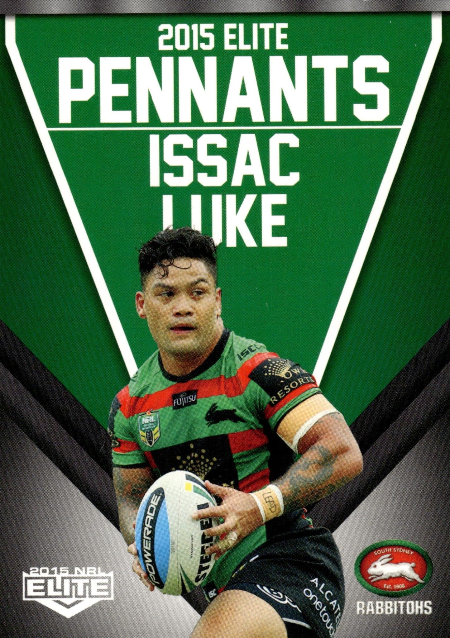 2015 NRL Elite Pennants - EP58 Issac Luke South Sydney Rabbitohs - Gold ...
