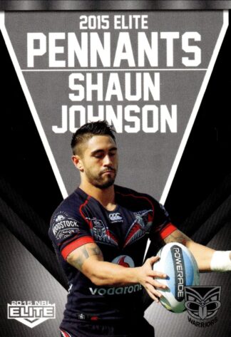 2015 NRL Elite Pennants - EP71 Shaun Johnson Warriors