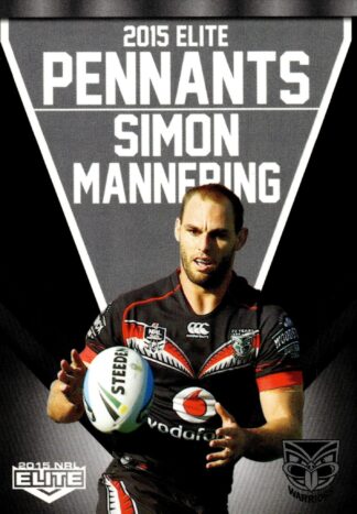 2015 NRL Elite Pennants - EP72 Simon Mannering Warriors