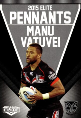 2015 NRL Elite Pennants - EP75 Manu Vatuvei Warriors