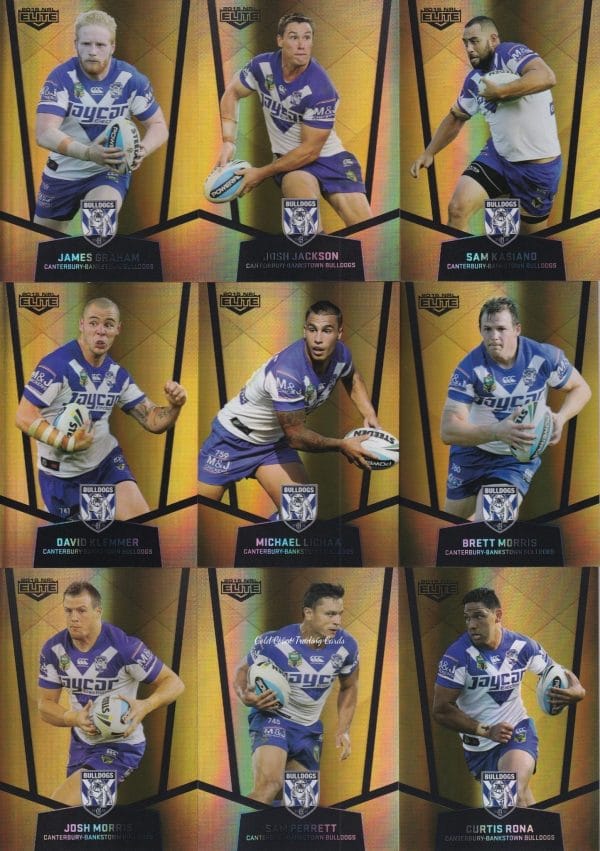 2015 NRL Elite Gold Parallel - Full Set 144 Cards - Image 15
