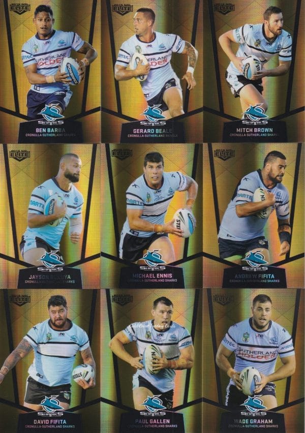 2015 NRL Elite Gold Parallel - Full Set 144 Cards - Image 14