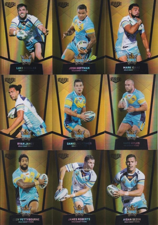 2015 NRL Elite Gold Parallel - Full Set 144 Cards - Image 12