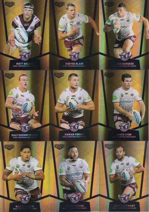 2015 NRL Elite Gold Parallel - Full Set 144 Cards - Image 13