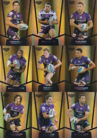 2015 NRL Elite Gold Parallel Team Set - Melbourne Storm