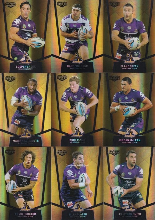 2015 NRL Elite Gold Parallel - Full Set 144 Cards - Image 11