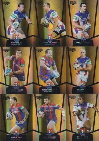 2015 NRL Elite Gold Parallel Team Set - Newcastle Knights