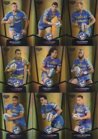 2015 NRL Elite Gold Parallel Team Set - Parramatta Eels