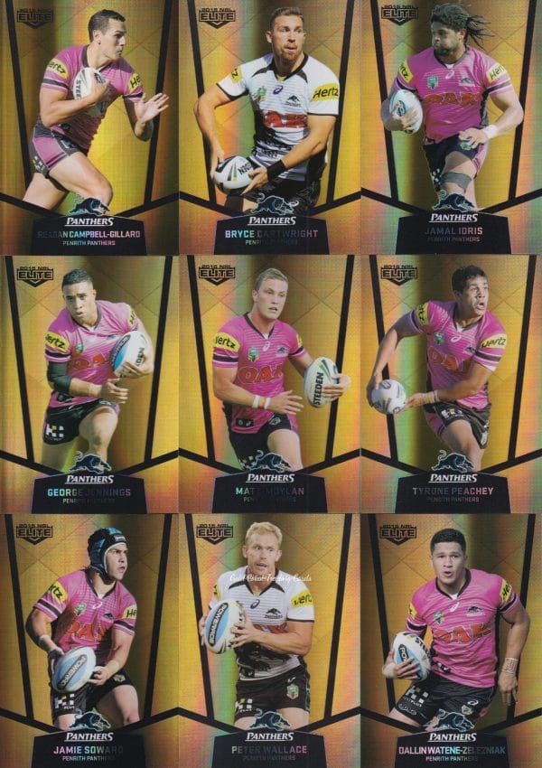 2015 NRL Elite Gold Parallel - Full Set 144 Cards - Image 7