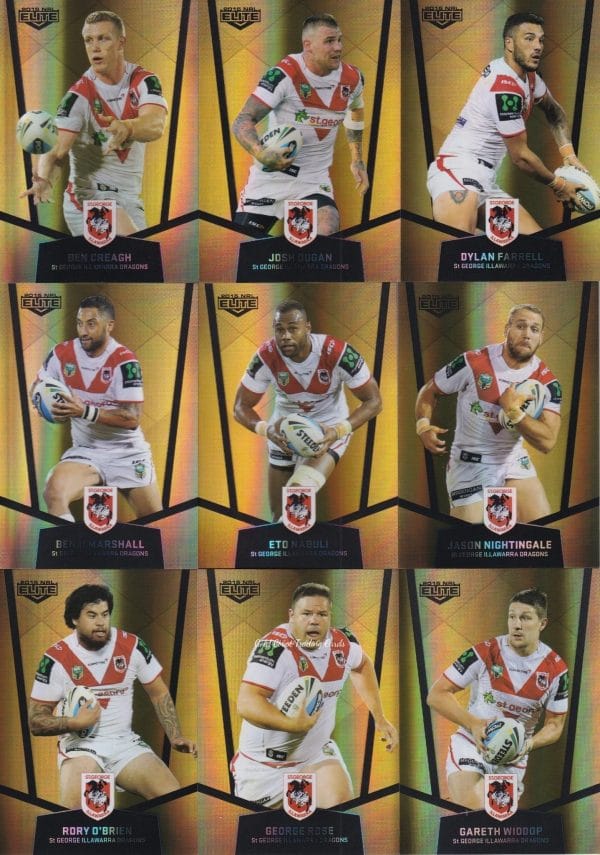2015 NRL Elite Gold Parallel - Full Set 144 Cards - Image 5