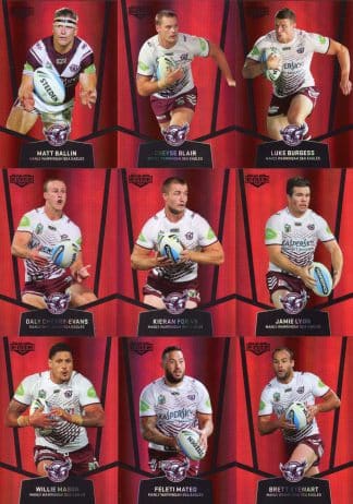 2015 NRL Elite Ruby Mojo - Manly Sea Eagles Team Set