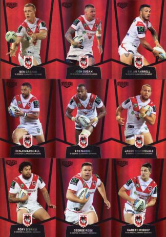 2015 NRL Elite Ruby Mojo - St George Dragons Team Set