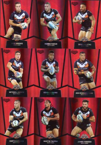 2015 NRL Elite Ruby Mojo - Wests Tigers Team Set
