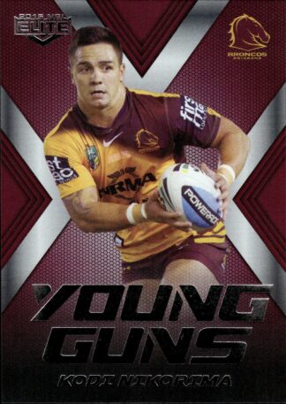 2015 NRL Elite Young Guns - YG01 Kodi Nikorima Brisbane Broncos