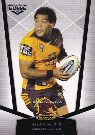 2015 NRL Elite Common Card - Base 001 Adam Blair Brisbane Broncos