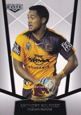 2015 NRL Elite Common Card - Base 006 Anthony Milford Brisbane Broncos