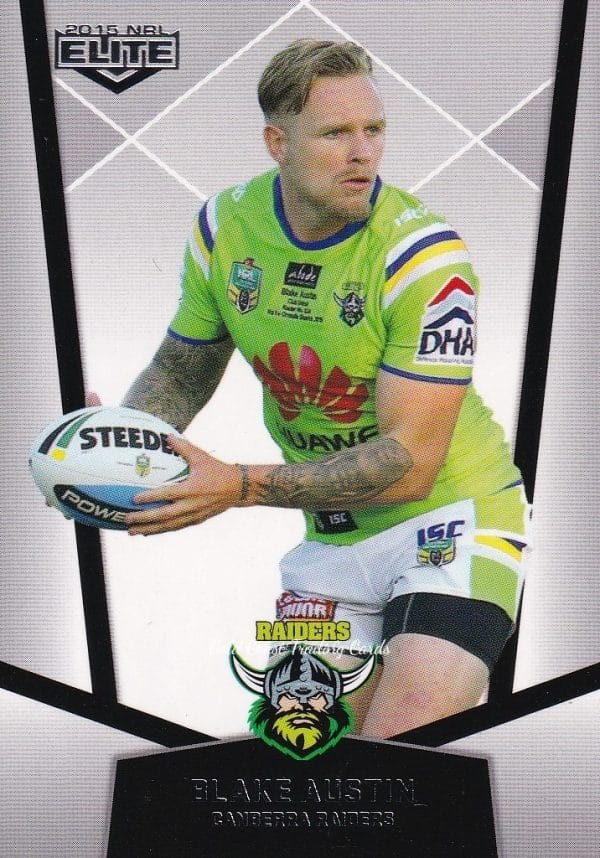 2015 NRL Elite Common Card - Base 011 Blake Austin Canberra Raiders