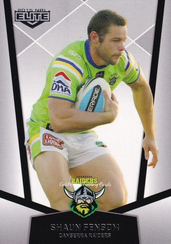 2015 NRL Elite Common Card - Base 013 Shaun Fensom Canberra Raiders