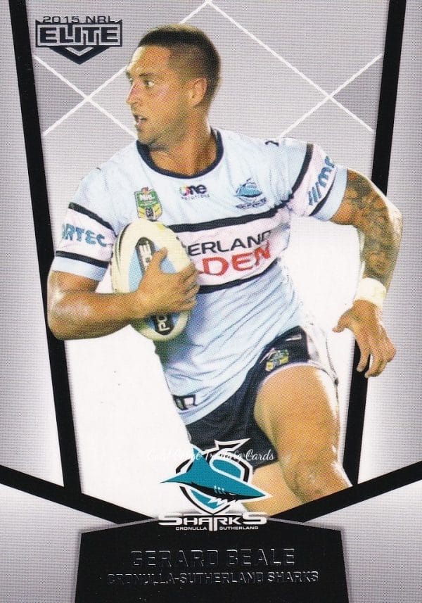 2015 NRL Elite Common Card - Base 032 Gerard Beale Cronulla Sharks