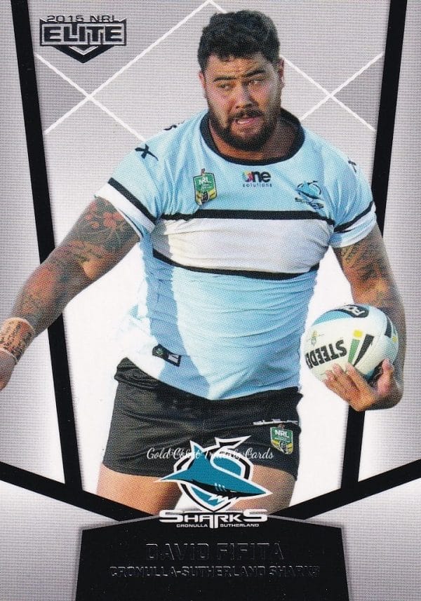2015 NRL Elite Common Card - Base 037 David Fifita Cronulla Sharks