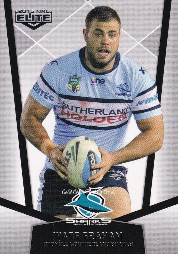 2015 NRL Elite Common Card - Base 039 Wade Graham Cronulla Sharks