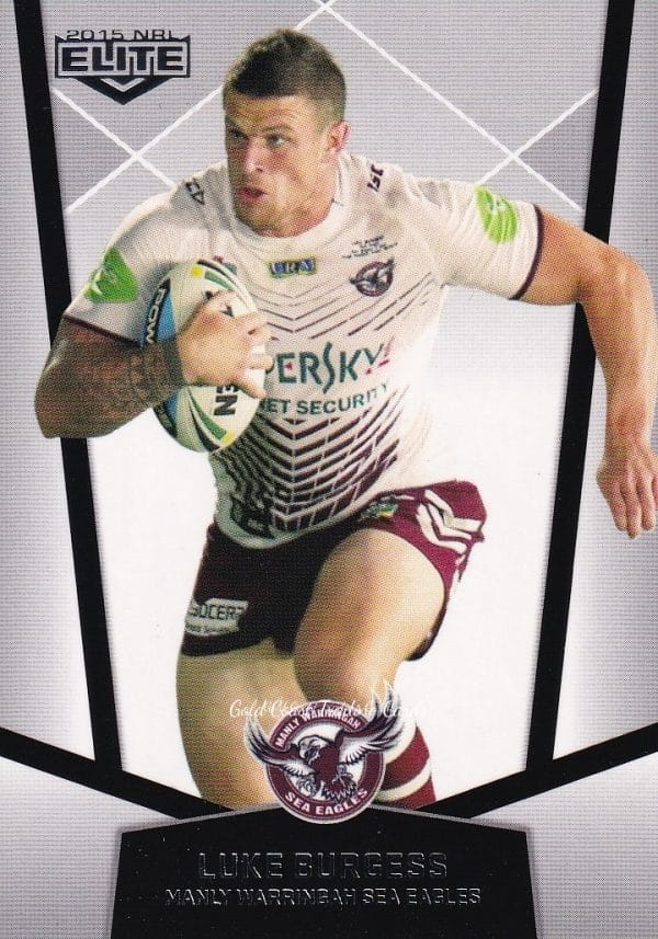 2015 NRL Elite Common Card - Base 053 Luke Burgess Manly Sea Eagles