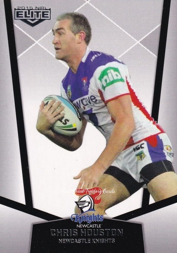2015 NRL Elite Common Card - Base 072 Chris Houston Newcastle Knights
