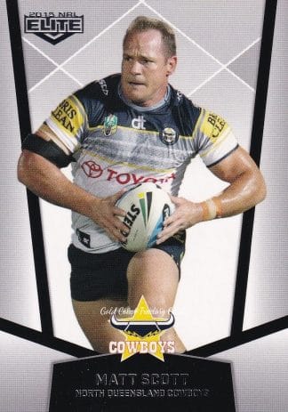 2015 NRL Elite Common Card - Base 087 Matt Scott North Qld Cowboys