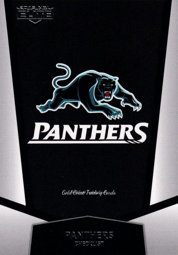 2015 NRL Elite Common Card - Base 110 Logo Checklist Penrith Panthers
