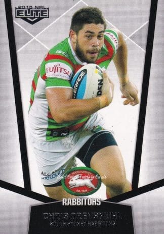 2015 NRL Elite Common Card - Base 112 Chris Grevsmuhl South Sydney Rabbitohs