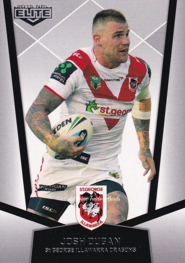 2015 NRL Elite Common Card - Base 122 Josh Dugan St George Dragons
