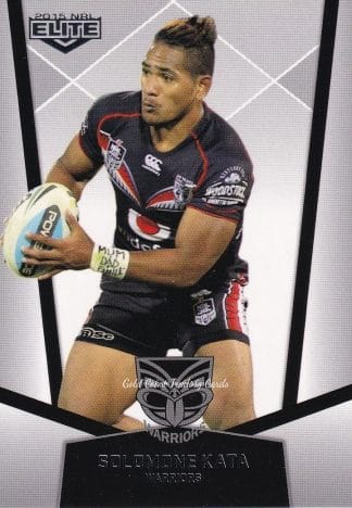 2015 NRL Elite Common Card - Base 143 Solomone Kata Warriors