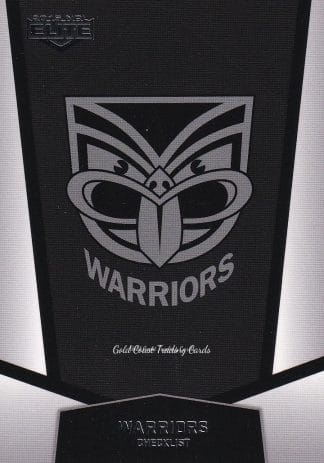 2015 NRL Elite Common Card - Base 150 Logo Checklist Warriors