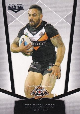 2015 NRL Elite Common Card - Base 153 Dene Halatau Wests Tigers