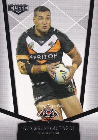 2015 NRL Elite Common Card - Base 156 Ava Seumanufagai Wests Tigers