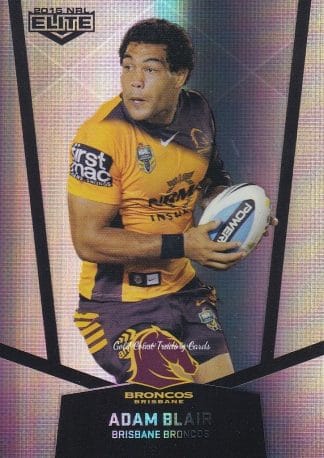 2015 NRL Elite Silver Parallels - P001 Adam Blair Brisbane Broncos