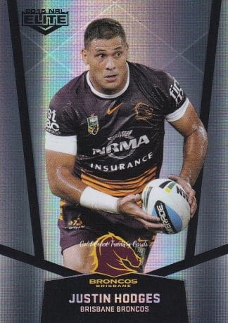 2015 NRL Elite Silver Parallels - P003 Justin Hodges Brisbane Broncos