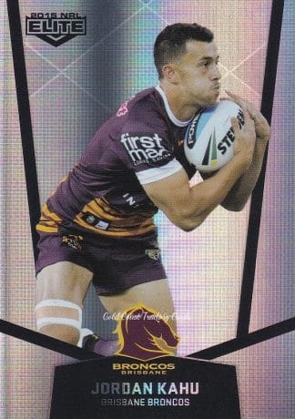 2015 NRL Elite Silver Parallels - P005 Jordan Kahu Brisbane Broncos