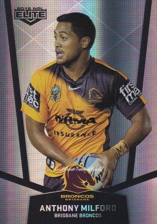 2015 NRL Elite Silver Parallels - P006 Anthony Milford Brisbane Broncos