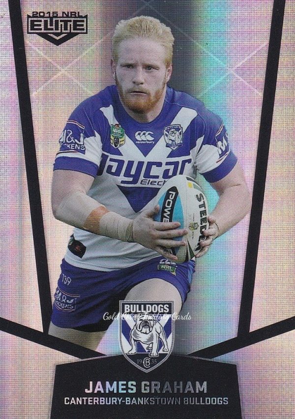 2015 NRL Elite Silver Parallels - P019 James Graham Canterbury Bulldogs