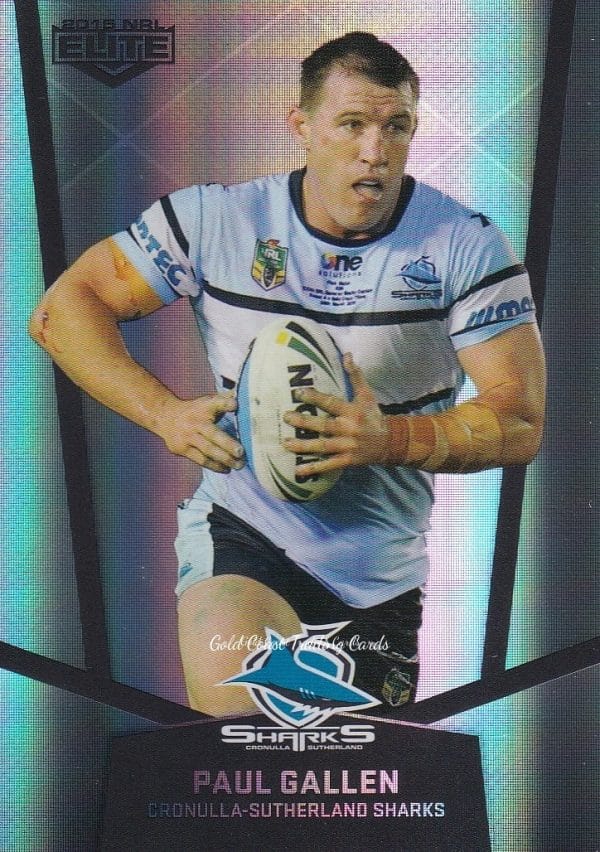 2015 NRL Elite Silver Parallels - P035 Paul Gallen Cronulla Sharks