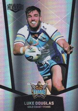 2015 NRL Elite Silver Parallels - P037 Luke Douglas Gold Coast Titans