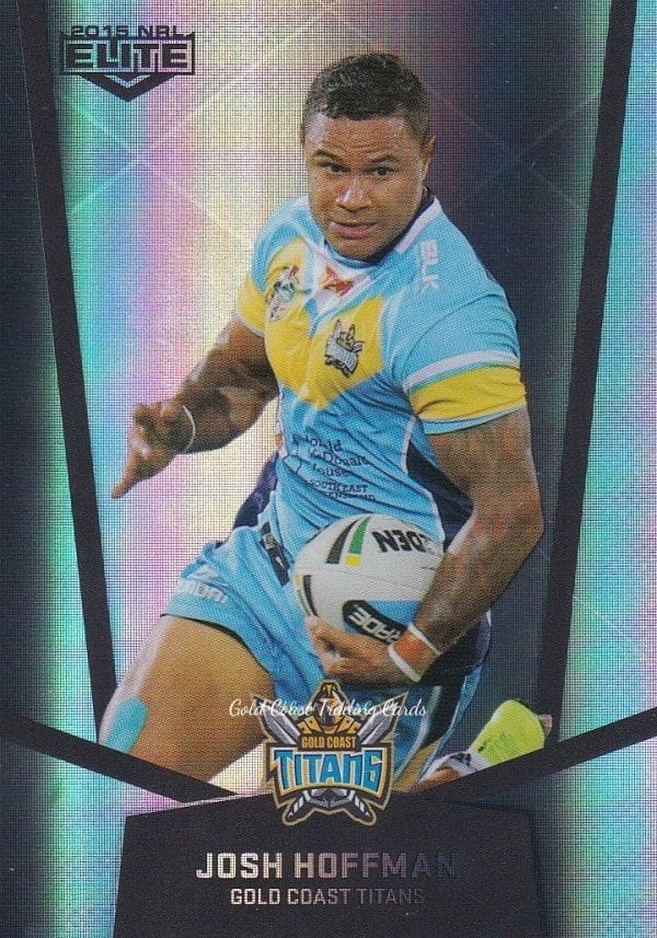 2015 NRL Elite Silver Parallels - P038 Josh Hoffman Gold Coast Titans