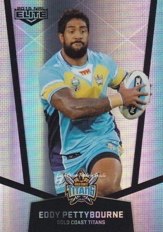 2015 NRL Elite Silver Parallels - P043 Eddy Pettybourne Gold Coast Titans