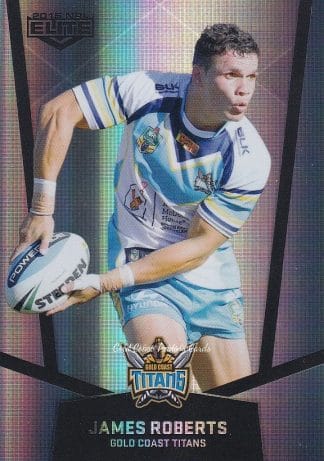 2015 NRL Elite Silver Parallels - P044 James Roberts Gold Coast Titans