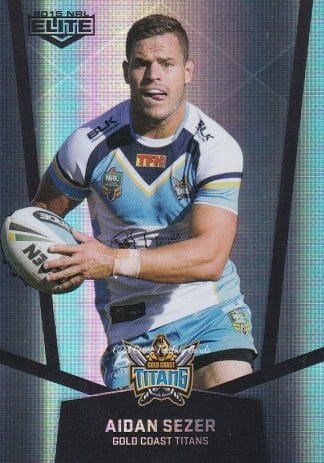 2015 NRL Elite Silver Parallels - P045 Aidan Sezer Gold Coast Titans