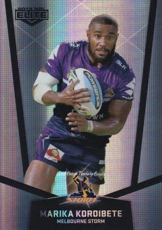 2015 NRL Elite Silver Parallels - P058 Marika Koroibete Melbourne Storm