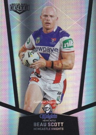 2015 NRL Elite Silver Parallels - P069 Beau Scott Newcastle Knights