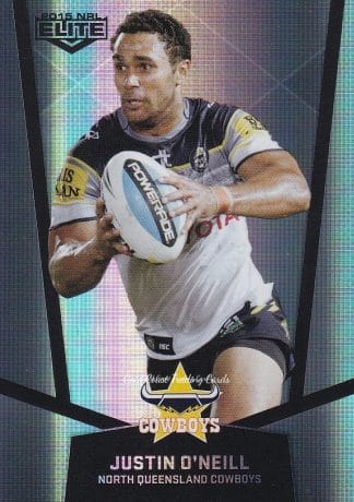 2015 NRL Elite Silver Parallels - P078 Justin O'Neill North Qld Cowboys