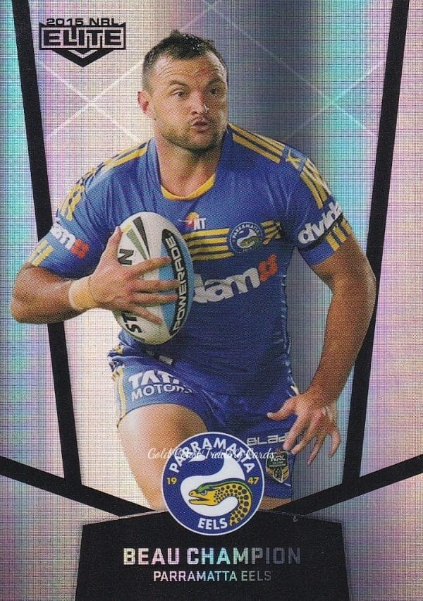 2015 NRL Elite Silver Parallels - P082 Beau Champion Parramatta Eels
